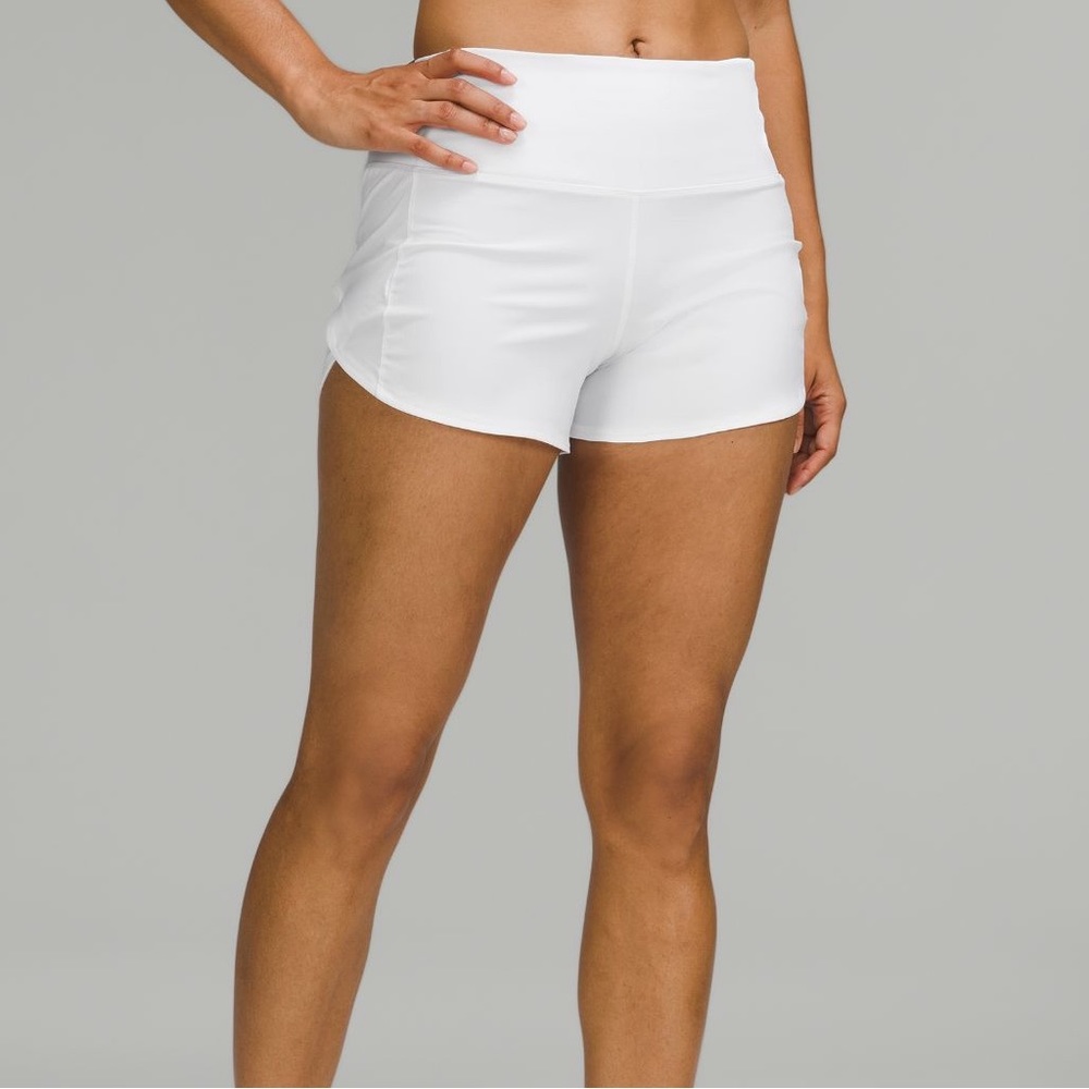 LULULEMON high waisted speed up shorts